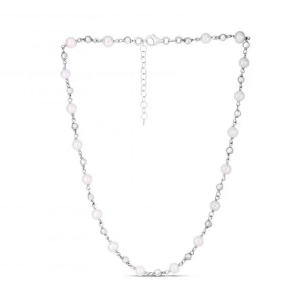 Sterling Silver Pearl Bead Chain